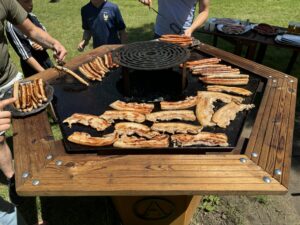 canoë bivouak avec barbecue